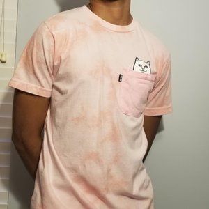 RIPNDIP Lord Nermal Heather Pink Pocket T-Shirt